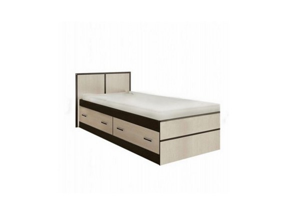 Кровать 1-спальная Сакура 900 с ящиками в Хабаровске - изображение