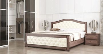 Кровать спальная Стиль 3, 160х190, кожзам, с основанием в Комсомольске-на-Амуре - предосмотр