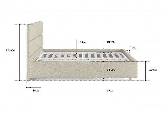 Кровать с механизмом двуспальная Omega 160х190 в Хабаровске - изображение 2