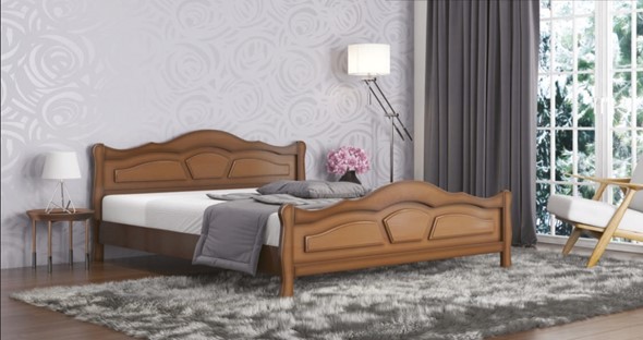 Кровать в спальню Легенда 160*200 с основанием в Комсомольске-на-Амуре - изображение