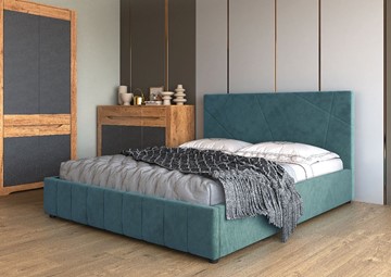 Кровать в спальню Нельсон Абстракция 120х200 (вариант 4) с основанием в Комсомольске-на-Амуре - предосмотр 1