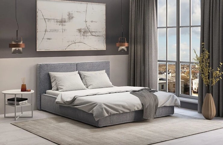 Кровать спальная с подъемным механизмом Наоми 1400 в Хабаровске - изображение 6
