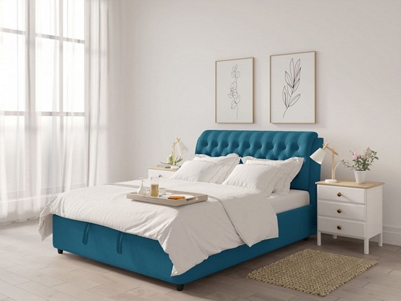 Спальная кровать Siena-2 1400х2000 с подъёмным механизмом в Хабаровске - изображение