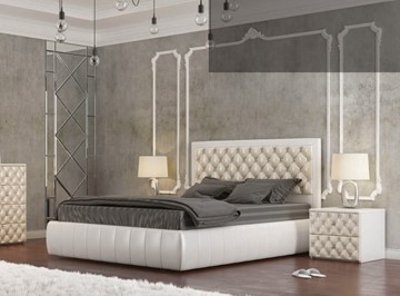 Спальная кровать Вита 160*195 с основанием в Комсомольске-на-Амуре