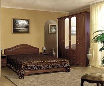 Модульная спальня Ивушка-5, цвет Итальянский орех в Хабаровске