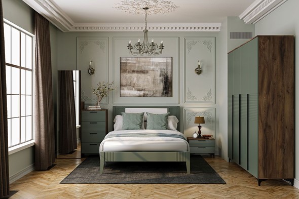 Модульная спальня Брента (Оливковый) в Хабаровске - изображение
