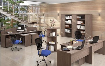 Офисный набор мебели IMAGO книжные шкафы, 4 рабочих места в Хабаровске