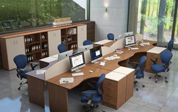 Мебель для персонала IMAGO - рабочее место, шкафы для документов в Хабаровске - предосмотр
