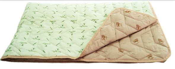 Одеяло «Зима-Лето», ткань: тик, материалы: бамбук/верблюжья шерсть в Хабаровске - изображение