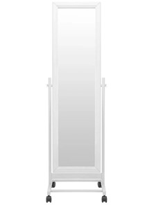 Зеркало напольное в спальню BeautyStyle 27 (135х42,5см) Белое в Хабаровске - предосмотр 1