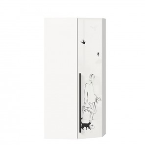 Угловой шкаф Джоли 45 ЛД 535.030, Серый шелк в Хабаровске - предосмотр