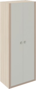 Двухдверный шкаф Глэдис М22 (Шимо светлый/Белый текстурный) в Хабаровске