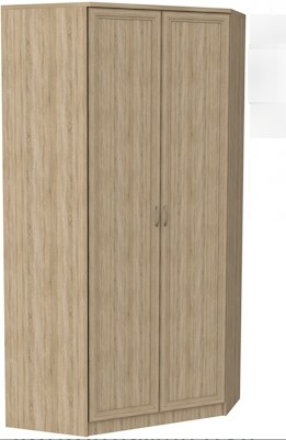 Распашной шкаф 403 несимметричный, цвет Дуб Сонома в Хабаровске - изображение