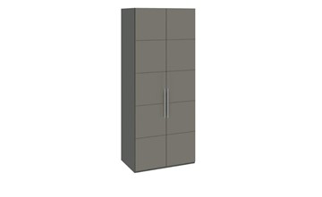 Распашной шкаф Наоми с 2-мя дверями, цвет Фон серый, Джут  СМ-208.07.03 в Хабаровске