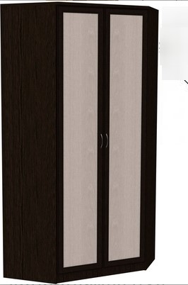 Распашной шкаф 403 несимметричный, цвет Венге в Хабаровске - изображение