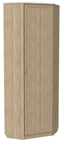 Распашной шкаф 402 угловой со штангой, цвет Дуб Сонома в Хабаровске - предосмотр