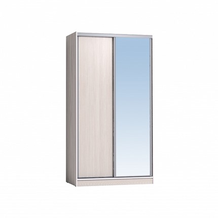 Шкаф 1200 Домашний Зеркало/ЛДСП, Бодега Светлый в Хабаровске - изображение