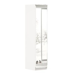 Одностворчатый шкаф Айла с зеркалом ЛД 688.140.000, Белый, исполнение 1 в Хабаровске - предосмотр
