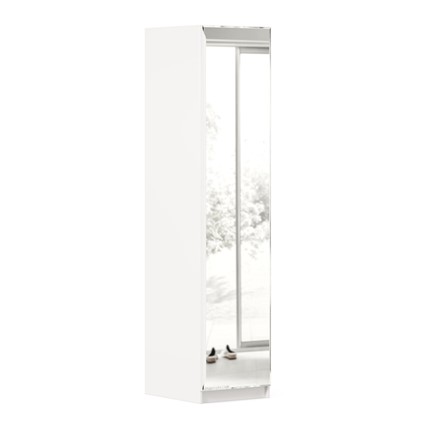 Одностворчатый шкаф Айла с зеркалом ЛД 688.140.000, Белый, исполнение 1 в Хабаровске - изображение