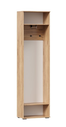 Шкаф одностворчатый Фиджи с декоративными накладками 659.300, Дуб Золотой/Антрацит в Хабаровске - изображение 2