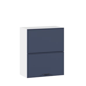 Кухонный горизонтальный шкаф 600 комбинированный Индиго ЛД 298.970.000.125, Белый/Тёмно-синий в Комсомольске-на-Амуре