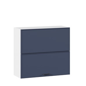 Горизонтальный кухонный шкаф 800 Индиго ЛД 298.980.000.126, Белый/Тёмно-синий в Хабаровске