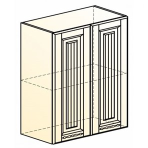 Кухонный шкаф Бавария L600 H720 (2 дв. гл.) в Хабаровске