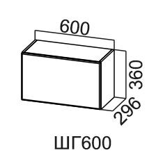 Шкаф настенный Модус, ШГ600/360, галифакс в Хабаровске - предосмотр