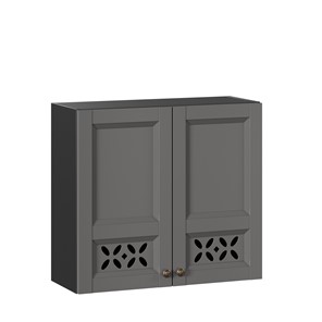 Кухонный шкаф Амели-3 800 ЛД 299.360.000.035, Черный/Оникс серый в Хабаровске