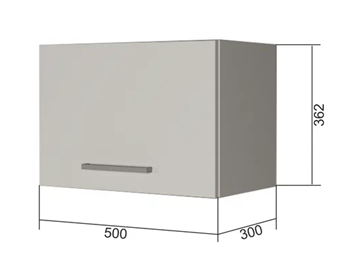 Навесной шкаф В350, Белое гладкое Ламарти/Антрацит в Хабаровске