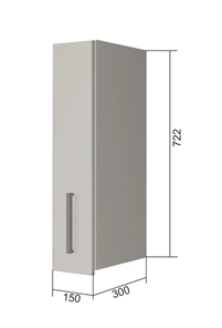Кухонный навесной шкаф В7 15, Мокко/Антрацит в Хабаровске
