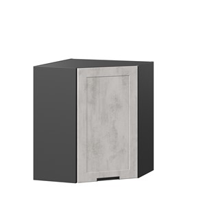 Угловой кухонный шкаф 600 Джамис ЛД 296.610.000.074, Чёрный/Белый камень в Хабаровске
