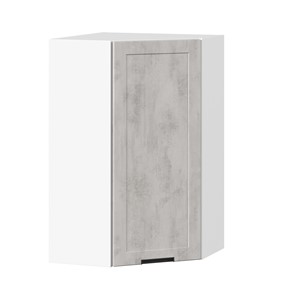 Кухонный угловой шкаф 600 высокий Джамис ЛД 296.620.000.033, Белый/Белый камень в Хабаровске