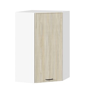 Шкаф кухонный угловой высокий Индиго ЛД 298.620.000.033, Белый/Дуб Мадейра топаз в Хабаровске