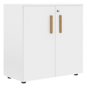 Низкий шкаф с малыми дверцами широкий FORTA Белый FLC 80.1(Z) (798х404х801) в Хабаровске