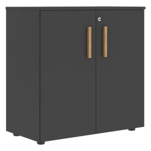 Низкий шкаф широкий с малыми дверцами FORTA Черный Графит FLC_80.1_Z__grafit.png FLC 80.1(Z) (798х404х801) в Хабаровске