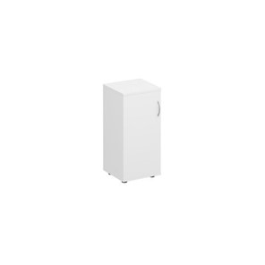 Шкаф для документов низкий узкий закрытый Комфорт КФ, белый премиум (40x38x84) К.508 ДШ в Хабаровске