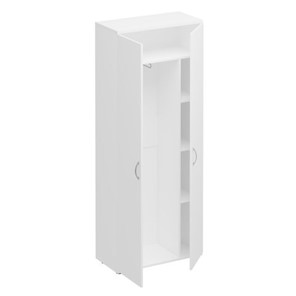 Шкаф для одежды с дополнением Комфорт КФ, белый премиум (80x38x200) К.531 ДШ в Комсомольске-на-Амуре
