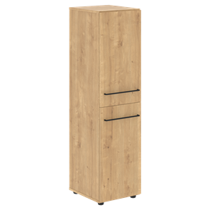 Шкаф узкий средний с глухими дверьми LOFTIS Дуб Бофорд LMC LMC 40.4 (400х430х1517) в Хабаровске