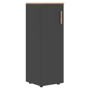 Средний шкаф колонна с глухой дверью левой FORTA Графит-Дуб Гамильтон   FMC 40.1 (L) (399х404х801) в Хабаровске