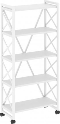 Стеллаж подкатной Loft VR.L-MST.K-5.8, Белый/Белый металл в Хабаровске - изображение