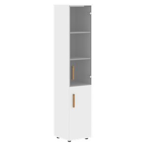 Шкаф колонна высокий с дверью FORTA Белый FHC 40.2 (L/R) (399х404х1965) в Хабаровске