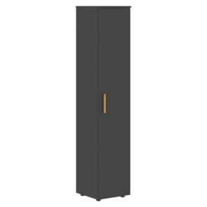 Высокий шкаф колонна с глухой дверью FORTA Черный Графит  FHC 40.1 (L/R) (399х404х1965) в Хабаровске