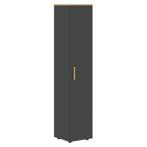 Высокий шкаф с глухой дверью колонна FORTA Графит-Дуб Гамильтон   FHC 40.1 (L/R) (399х404х1965) в Хабаровске