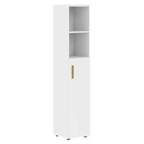 Шкаф колонна высокий с глухой средней дверью правой FORTA Белый FHC 40.5 (R) (399х404х1965) в Хабаровске