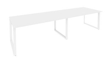 Стол для совещаний O.MO-PRG-2.4 Белый/Белый бриллиант в Хабаровске