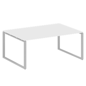 Стол переговорный БО.ПРГ-1.5 (Серый/Белый) в Хабаровске