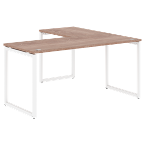 Письменный стол угловой левый XTEN-Q Дуб-сонома- белый XQCT 1615 (L) (1600х1500х750) в Комсомольске-на-Амуре