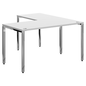 Письменный угловой  стол для персонала левый XTEN GLOSS  Белый  XGCT 1415.1 (L) (1400х1500х750) в Комсомольске-на-Амуре