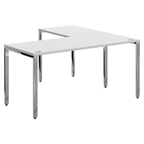 Письменный угловой  стол для персонала левый XTEN GLOSS  Белый XGCT 1615.1 (L) (1600х1500х750) в Комсомольске-на-Амуре